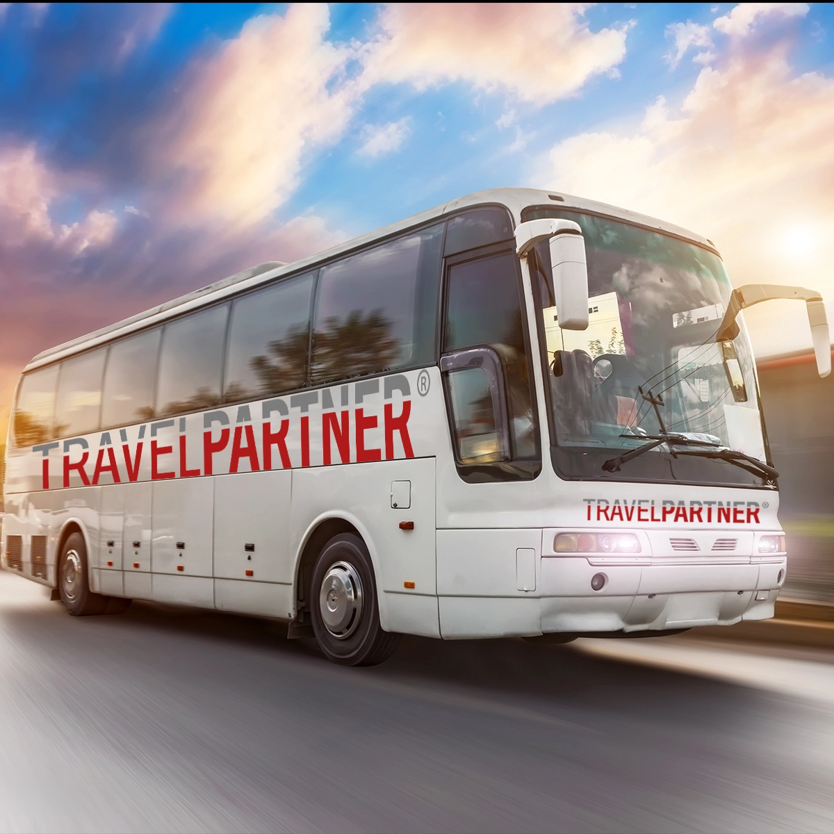 Bus mit Logo