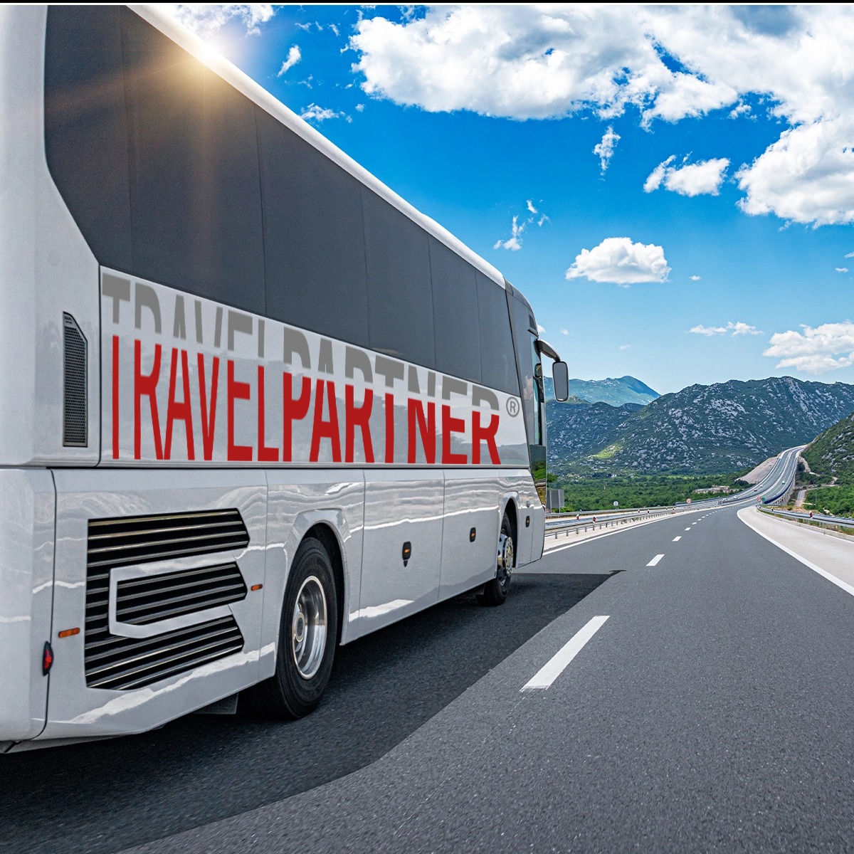Bus mit TRAPA Logo